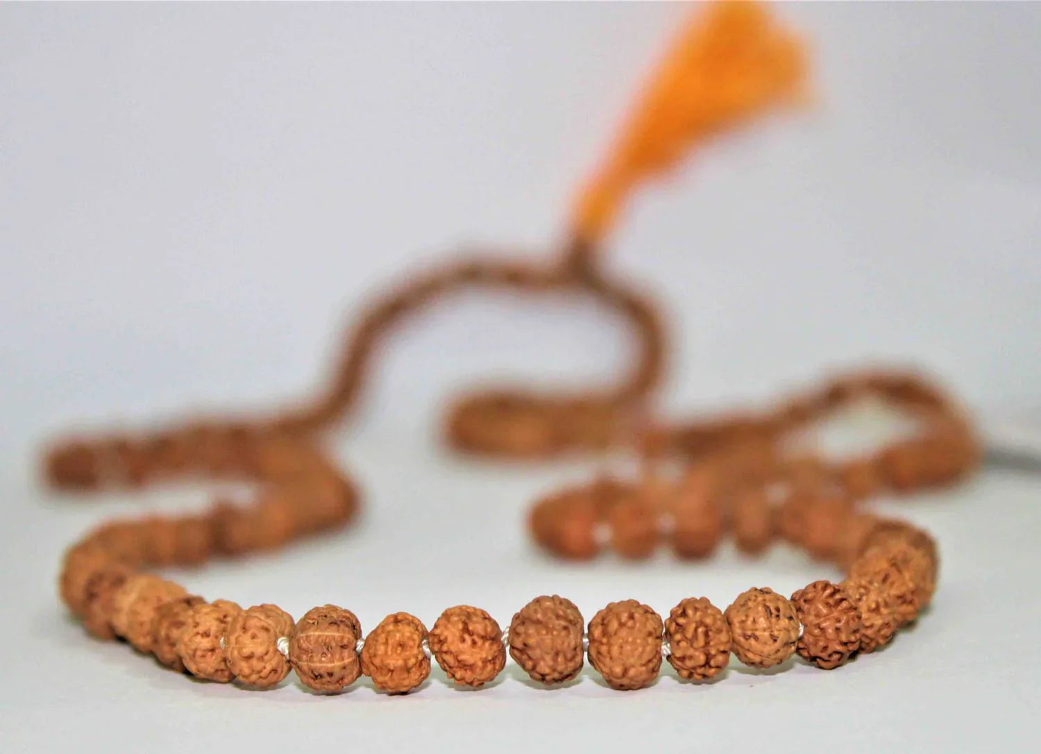 Natural 7 Mukhi Rudraksh Mala -Indonesian Origin (72+1) Beads